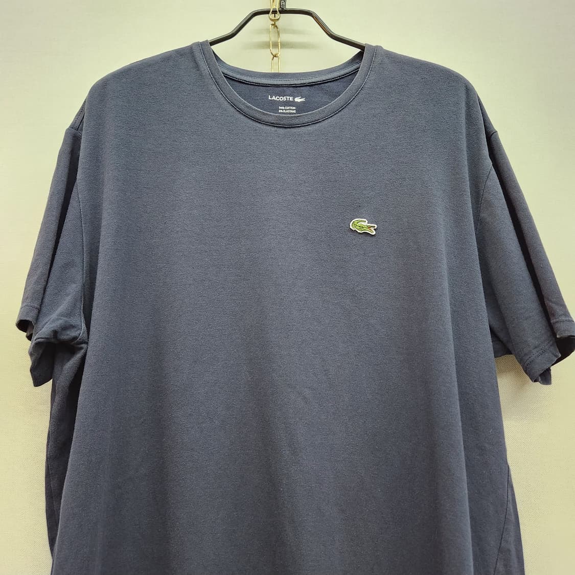 라코스테 스몰로고 네이비 반팔티 L(L) 상품이미지2