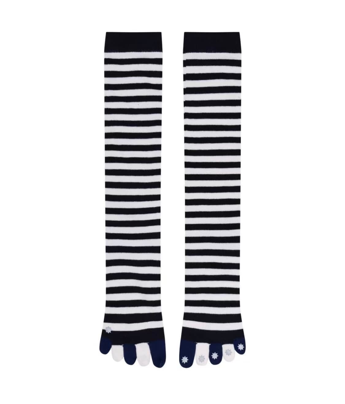 COYSEIO STRIPE FIVE-TOE SOCKS BLACK 상품이미지1