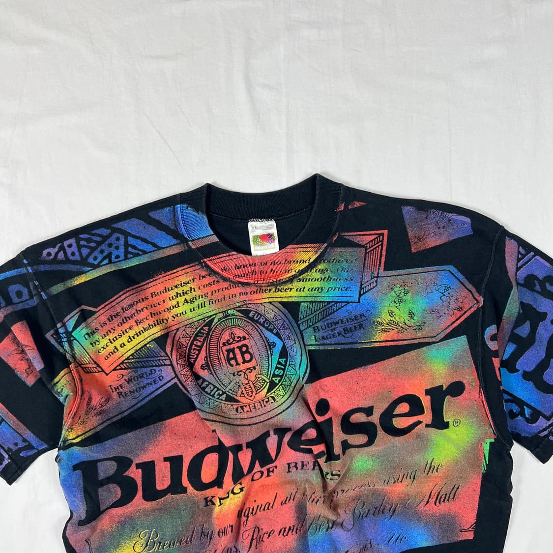 90‘s 버드와이저 budweiser 올프린트 반팔티 상품이미지2