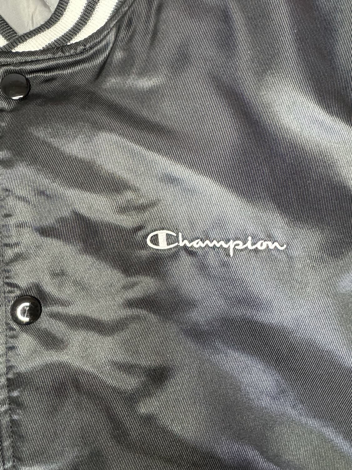 EMODA x champion japan 챔피온 베이스볼 자켓 블랙 S 상품이미지5