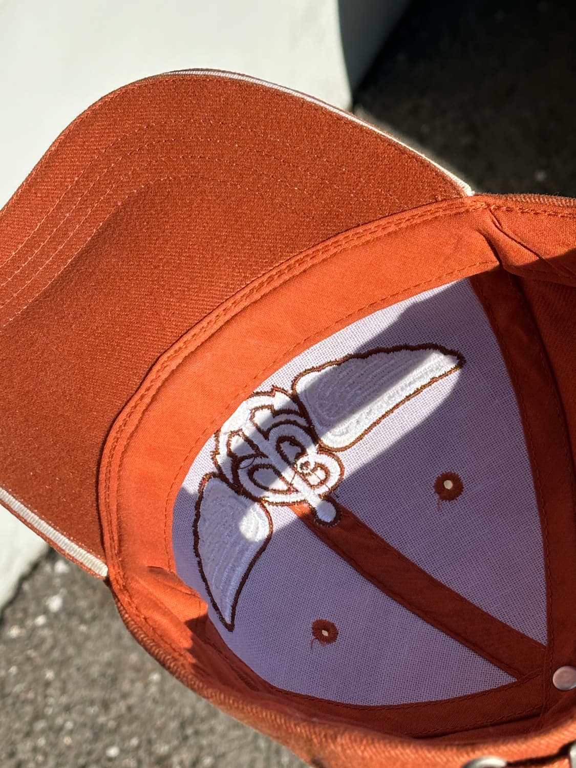 [F] 브라이틀링 로고 카멜오렌지 볼캡 모자 상품이미지5