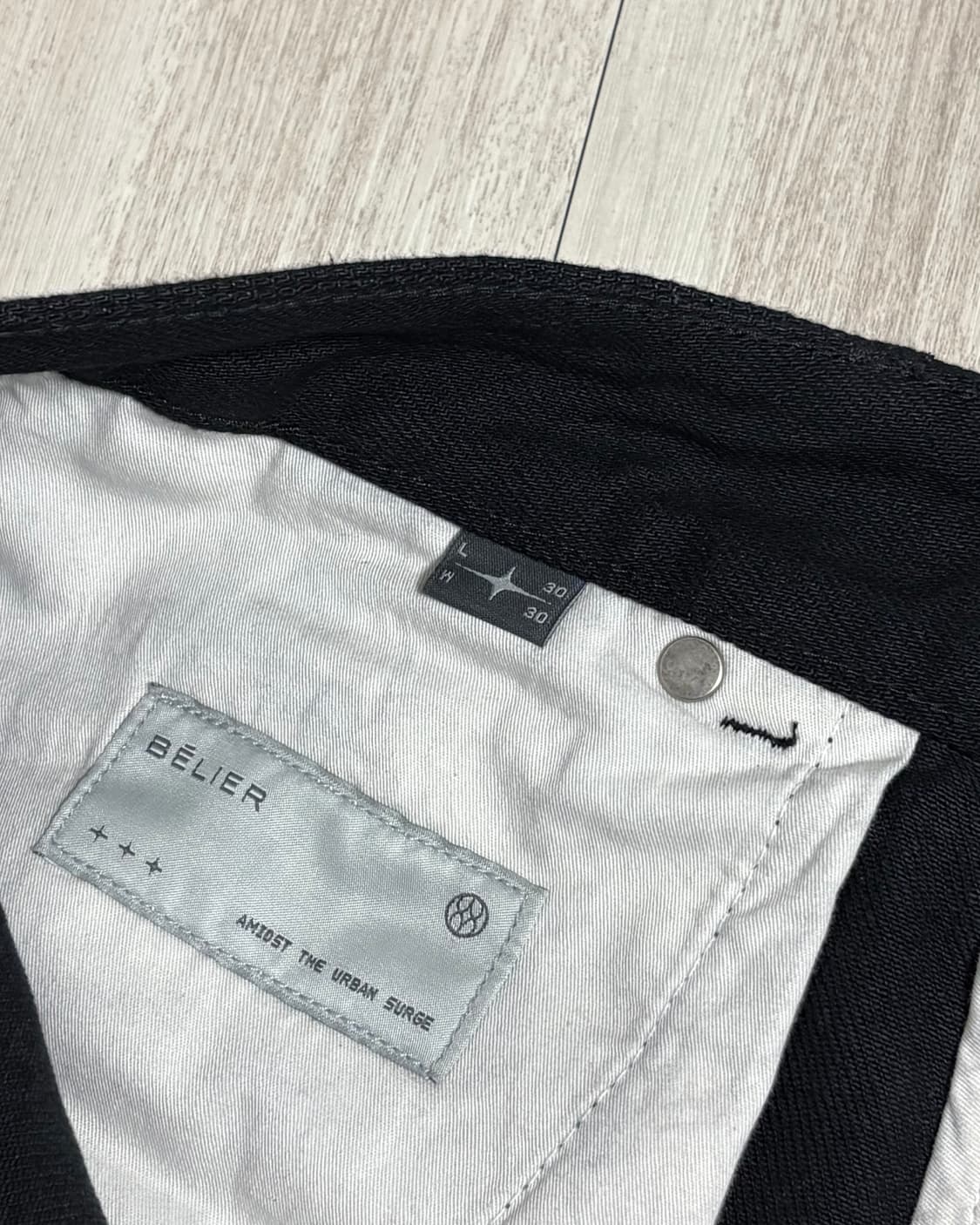 [W30/L30]벨리에 트루 스트레이트 데님 팬츠 원 워시드 블랙 상품이미지6