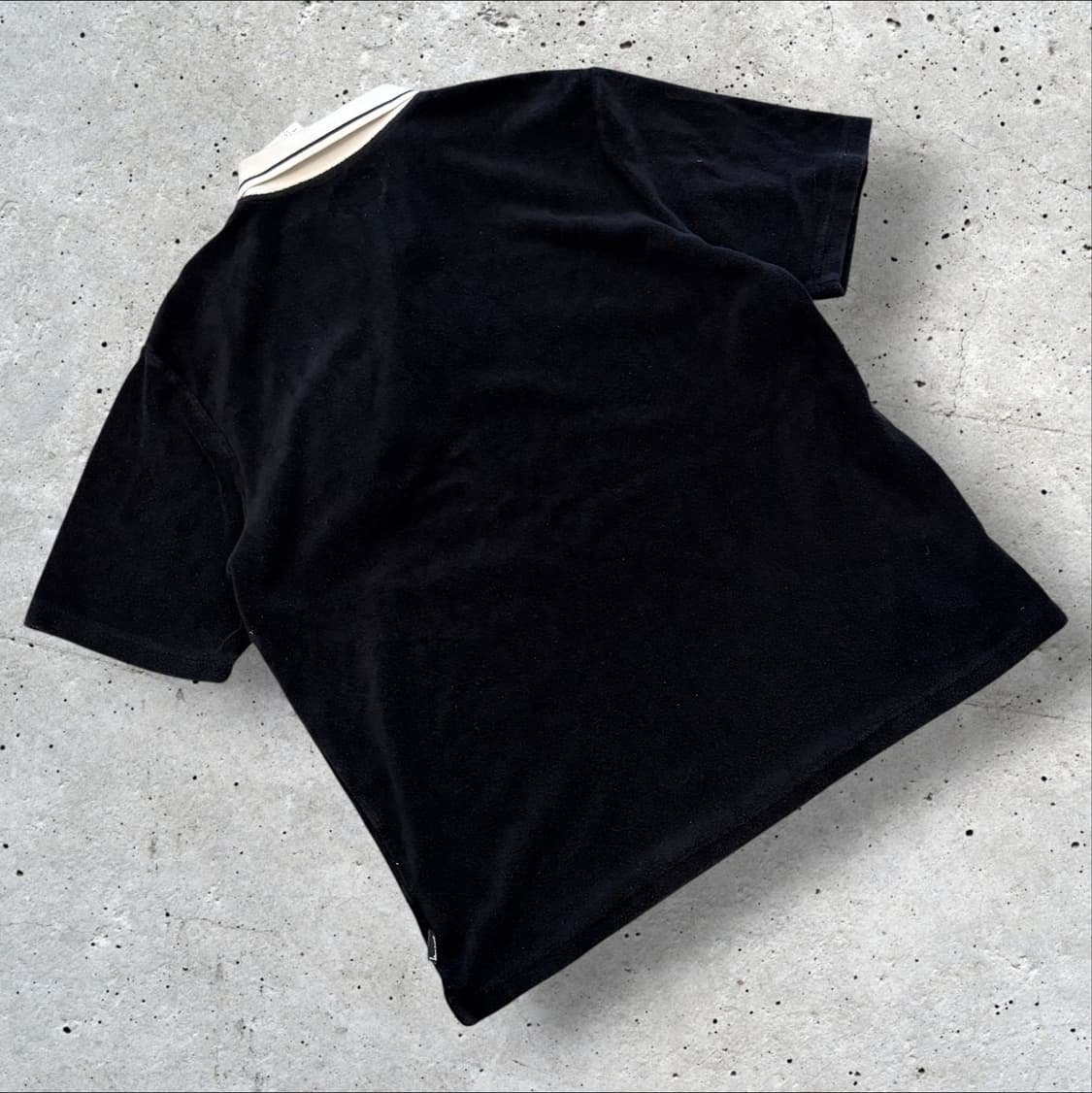 [XL] 스투시 테리 블랙 반팔 카라 티셔츠 D385 상품이미지2