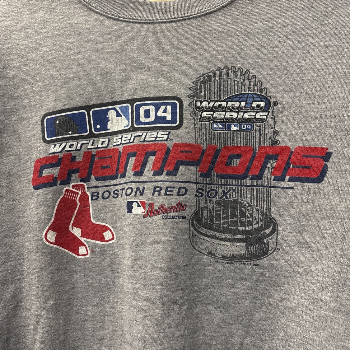 00s 리 MLB 보스턴 레드삭스 월드시리즈 챔피언 스웻셔츠 N789 상품이미지5