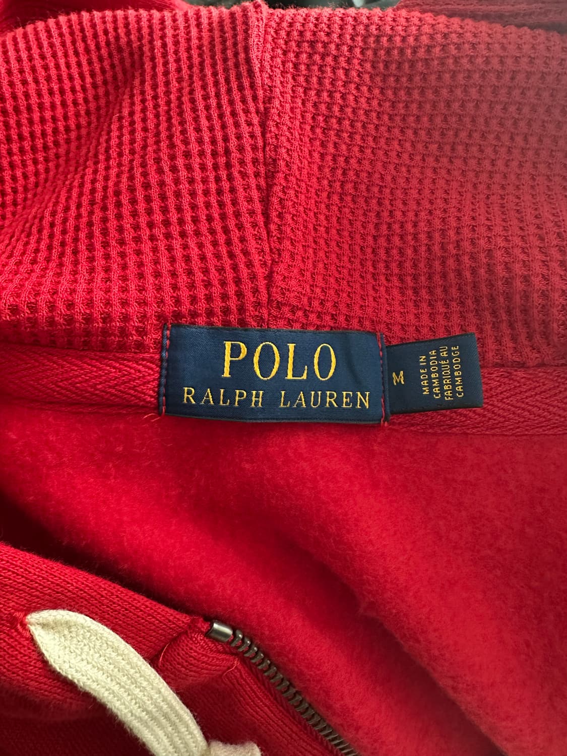 폴로랄프로렌 후드집업 레드 상품이미지3