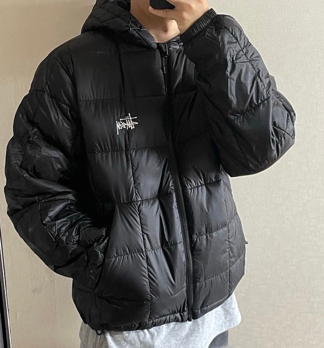 신상 스투시 미드웨이트 후드 패딩, 경량패딩 상품이미지2