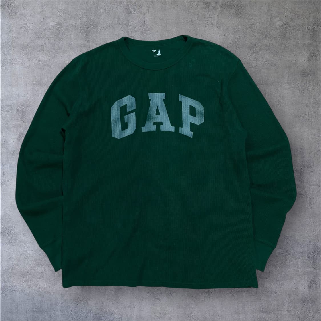 GAP 스펠아웃 빅로고 그린 롱 슬리브 상품이미지1