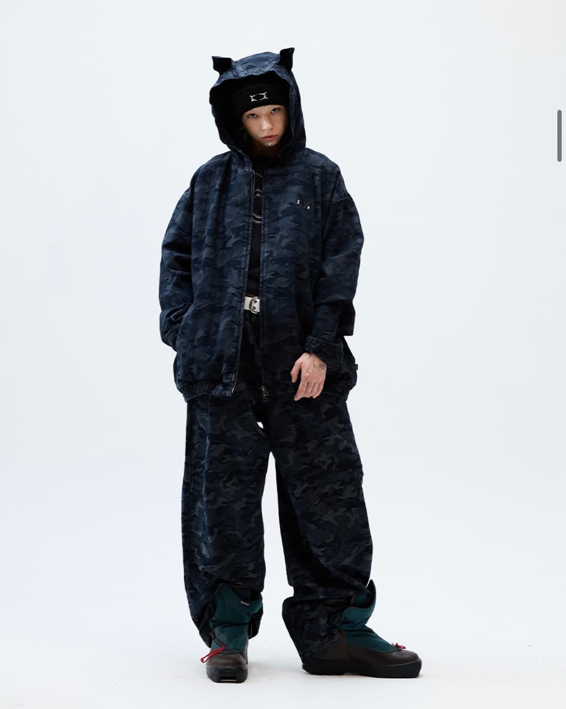 크리틱 카모 데님 워싱 셋업 상품이미지1