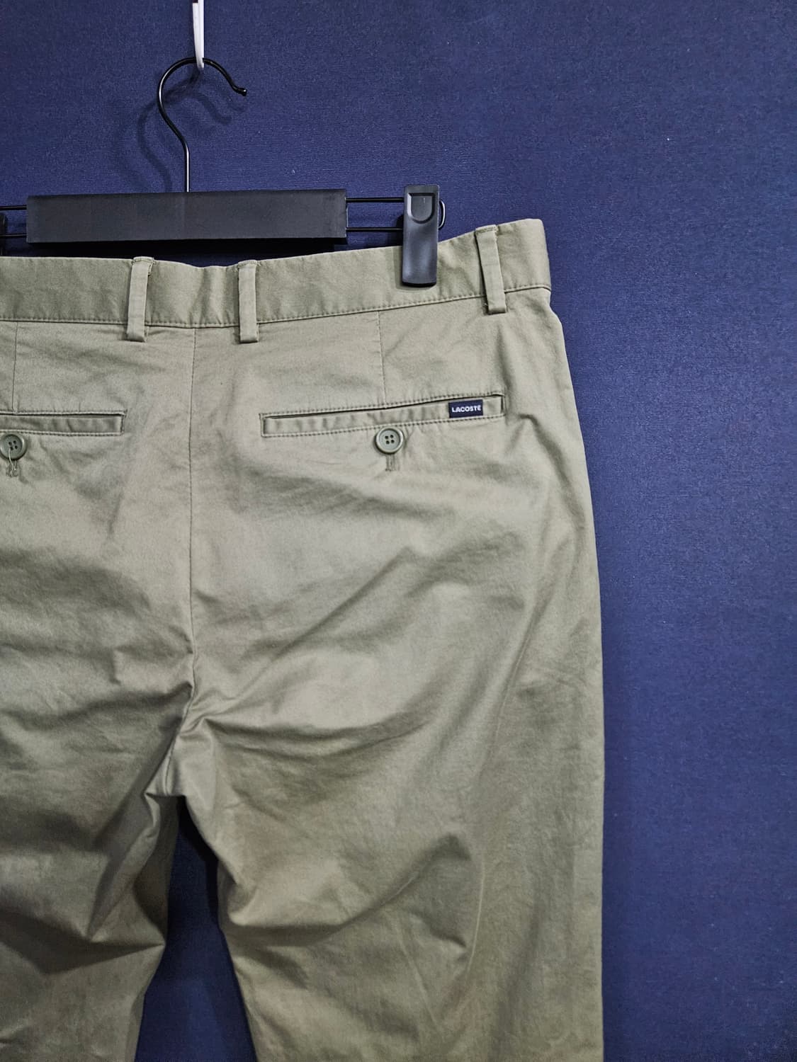 라코스테 카키 남성 슬림핏 허리 30 면바지  상품이미지8