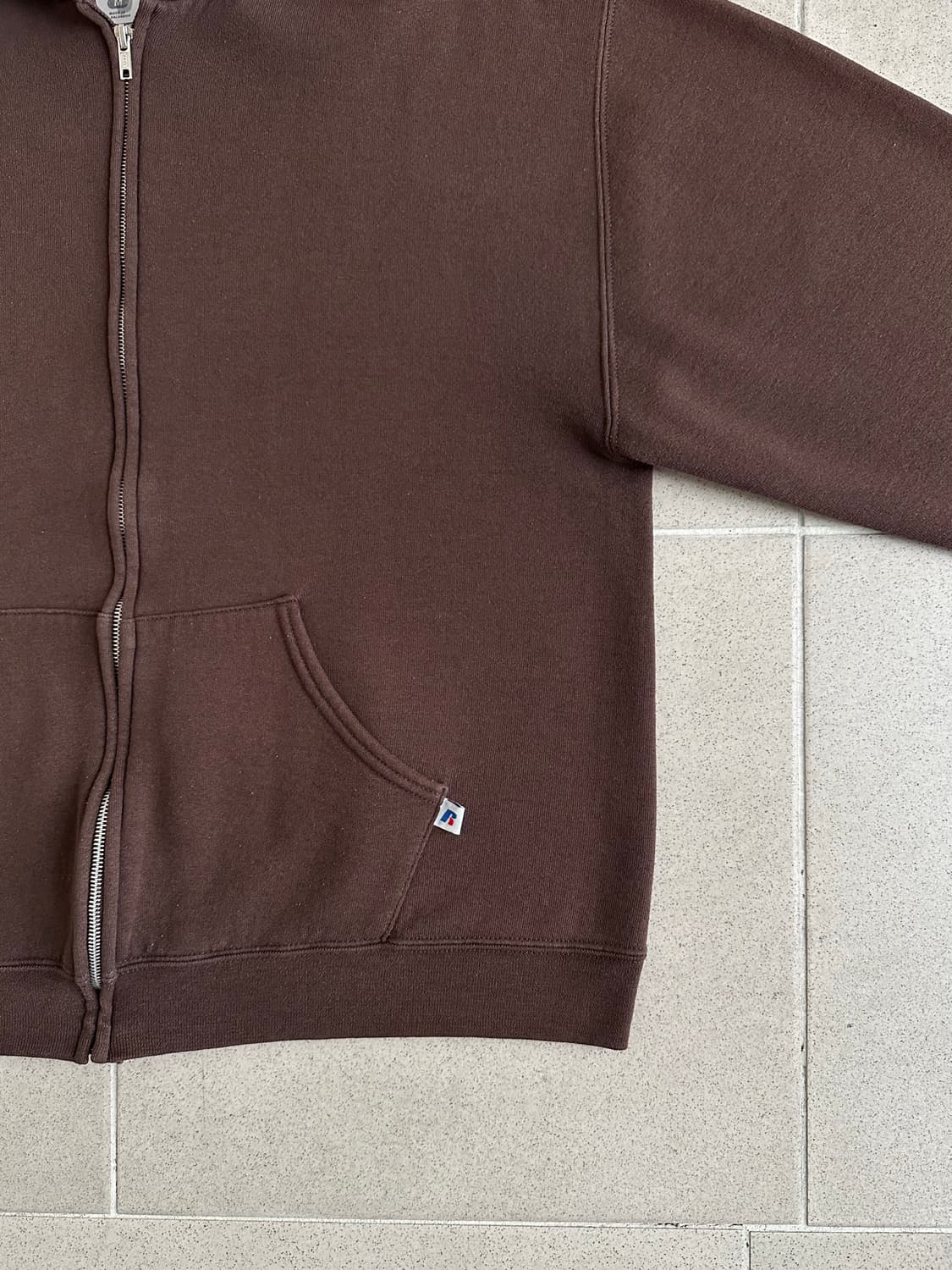 빈티지 러셀 후드집업 브라운 M 상품이미지3