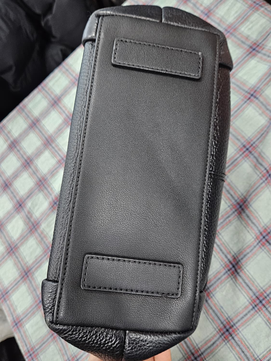 말로(malo) 가죽 토트백 겸 크로스백 블랙  상품이미지7