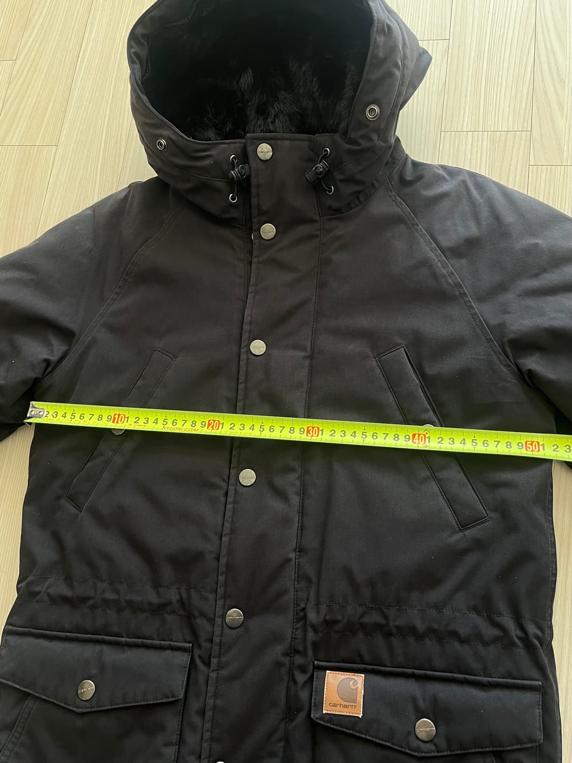 칼하트 블랙 후드 패딩 자켓 상품이미지6