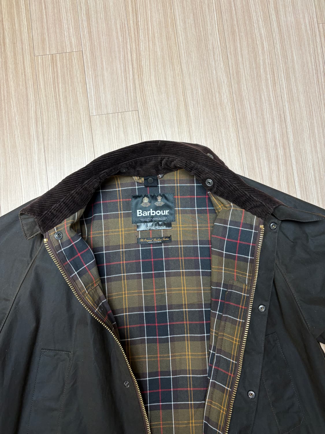 바버 비데일 올리브 42 왁스 자켓 상품이미지2