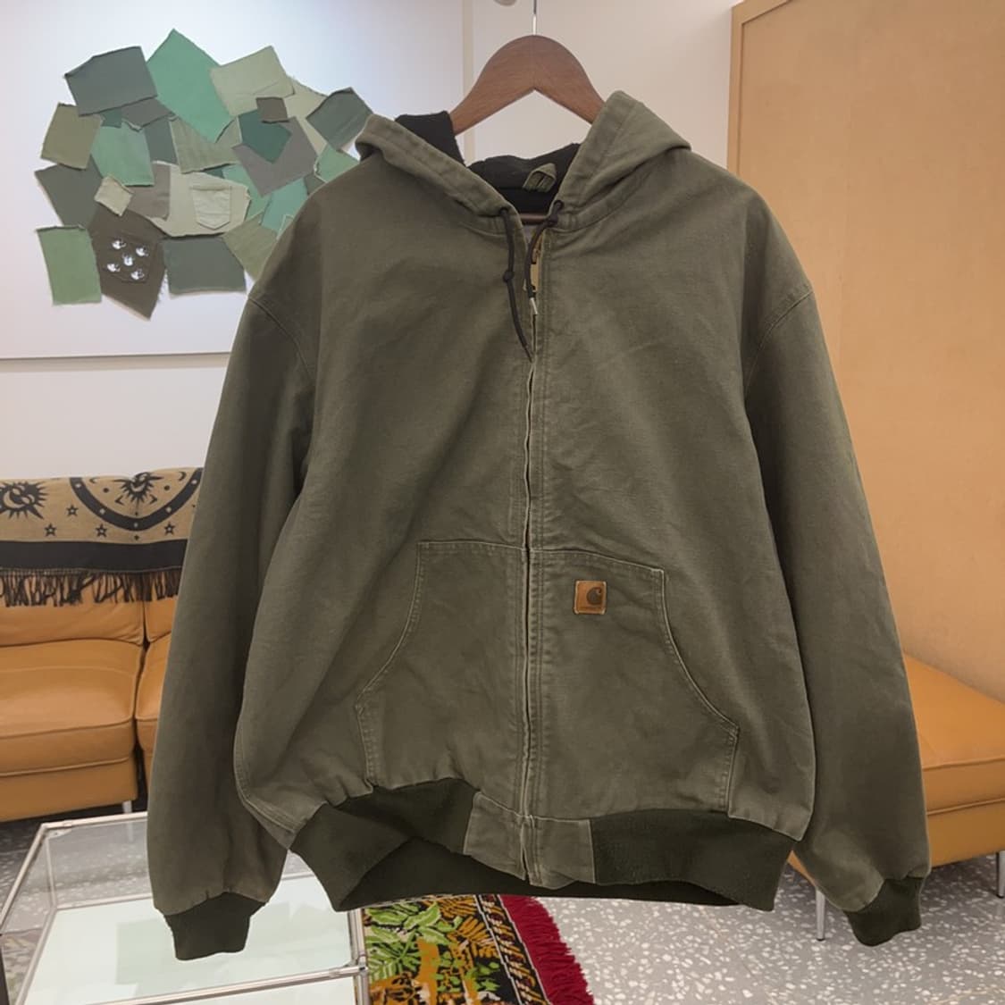 칼하트 써멀 J208 액티브 빈티지 후드집업 110 C06291 상품이미지2