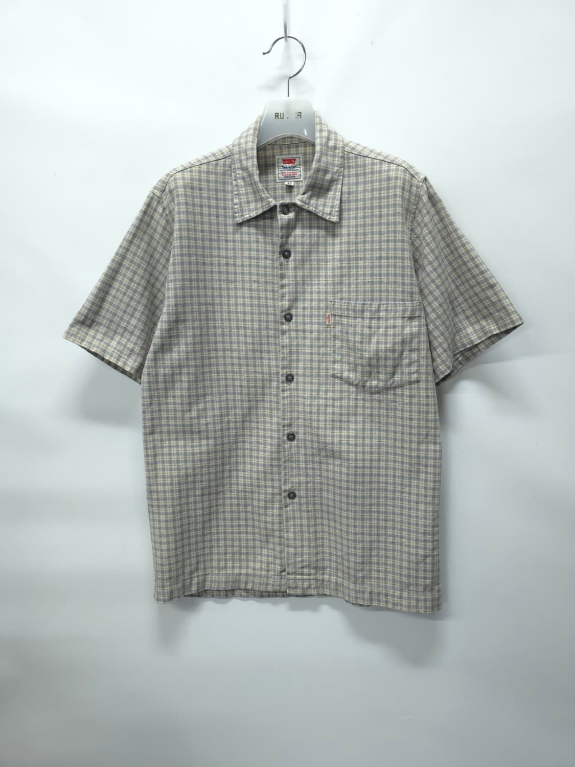 리바이스 90s 빈티지 화이트탭 체크 반팔 셔츠 (95100) 상품이미지1