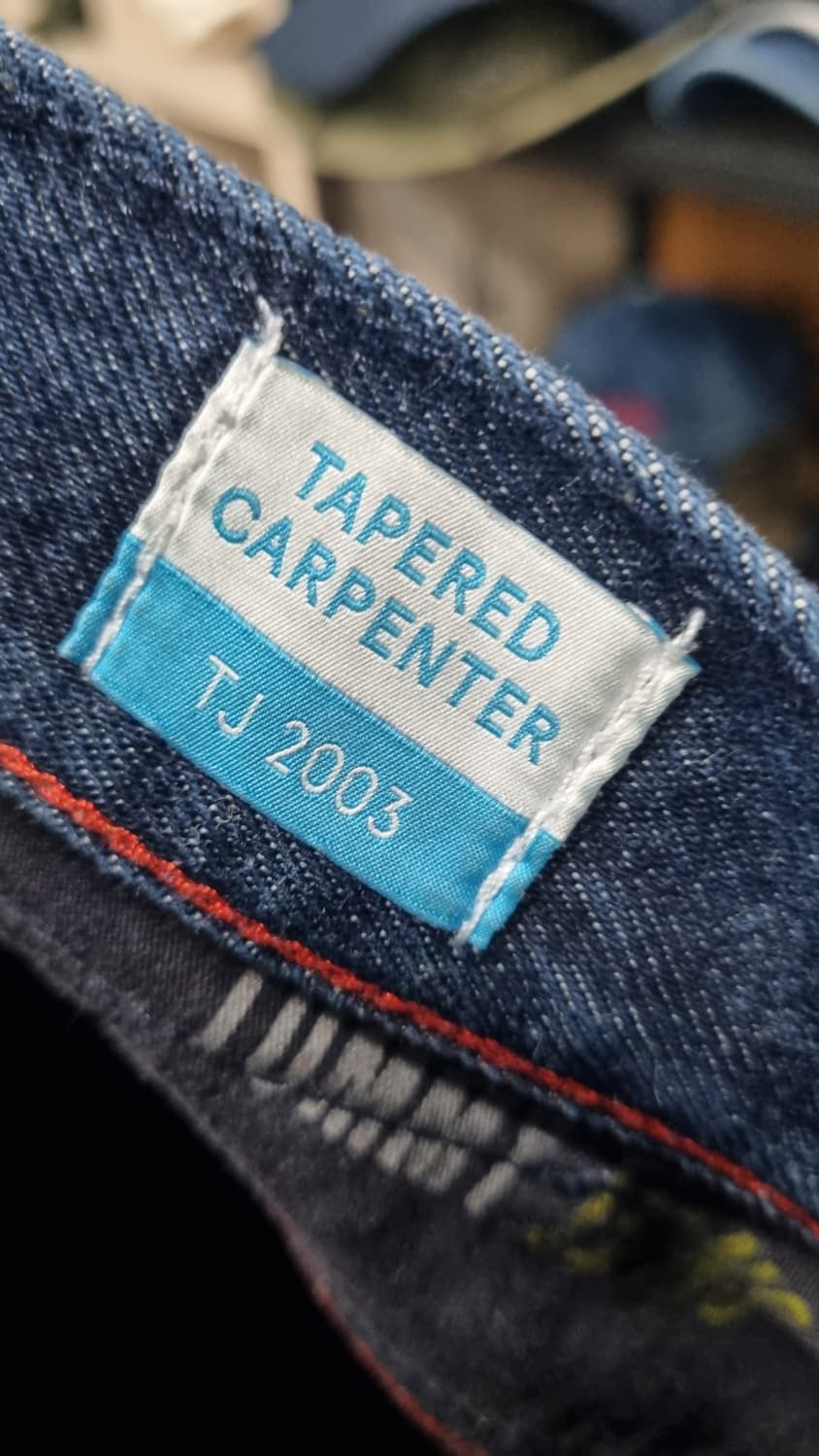 타미진 테이퍼드 카펜터진 허리단면46(34~35) 기장103 상태8/10 상품이미지6