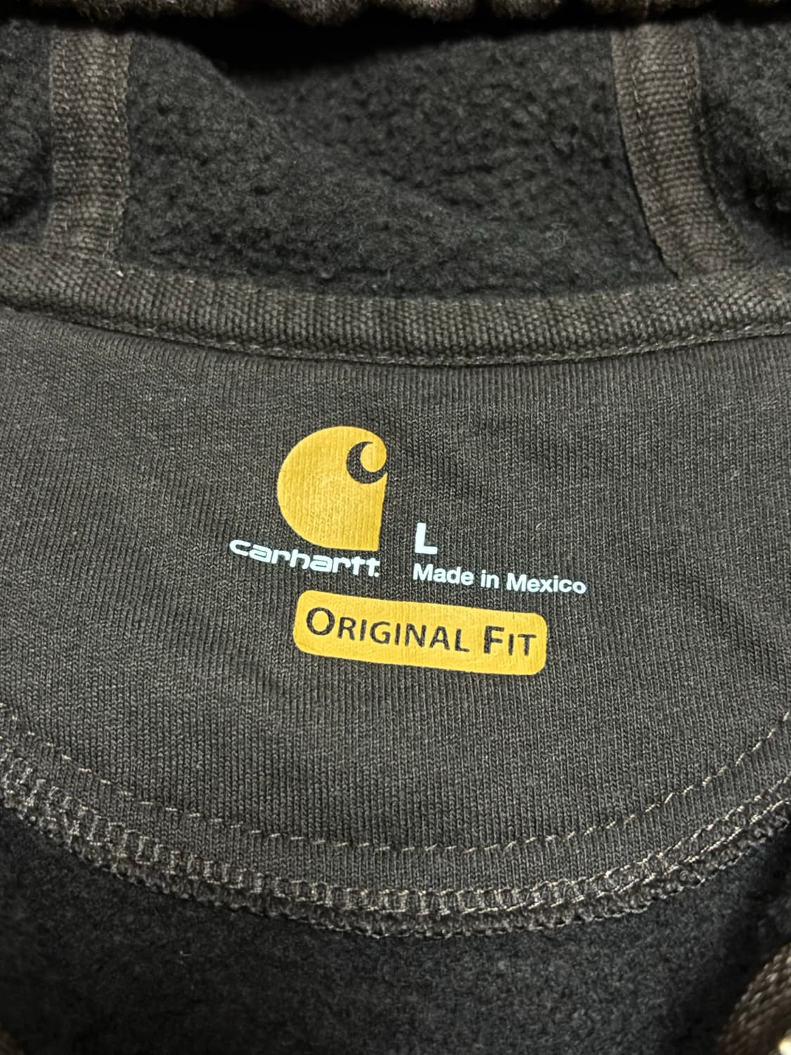 칼하트 다크 브라운 후드 집업 상품이미지7