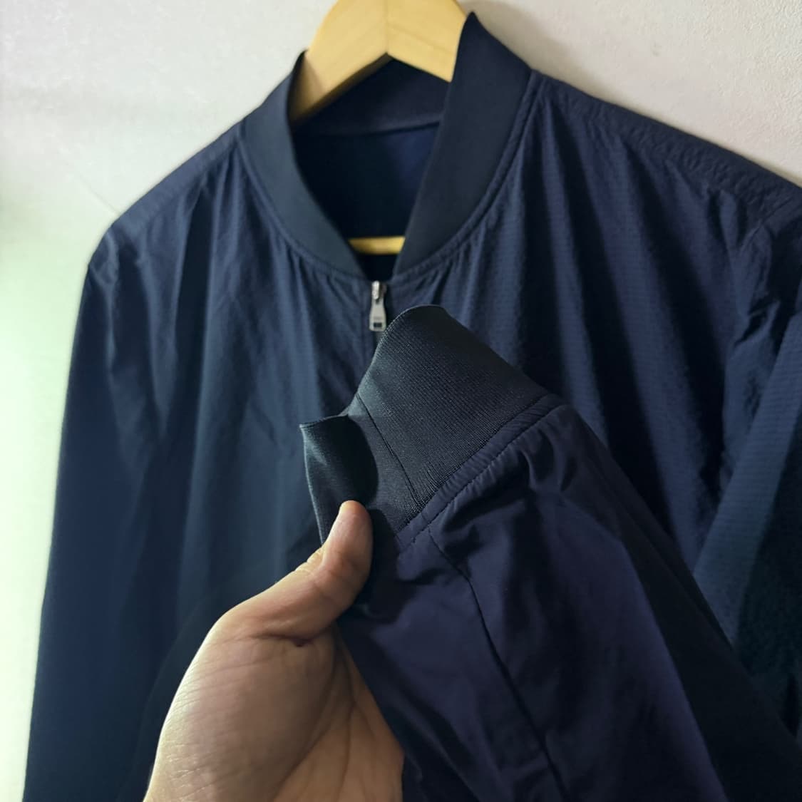 알레그리 남성 시어서커 블루종 점퍼 50 (남성 105정도) 상품이미지3