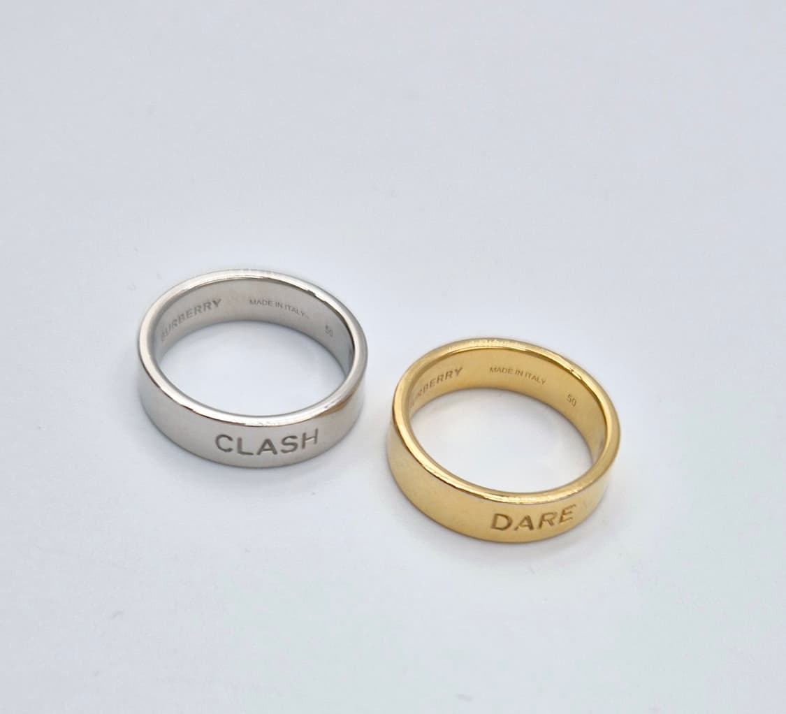 버버리 DARE & CLASH 인그레이브드 반지 K10호 상품이미지5