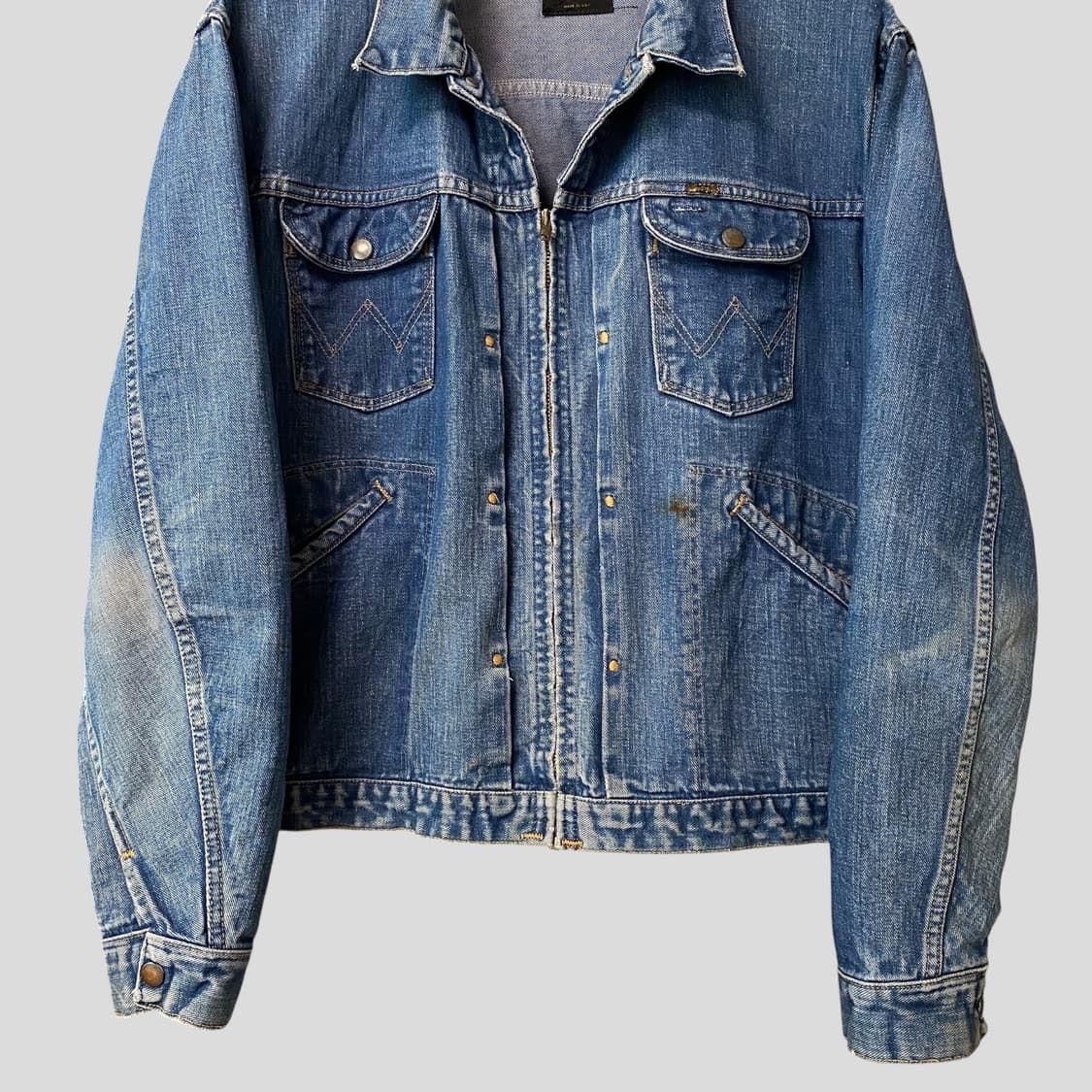 (46)70s WRANGLER 랭글러 24mjz 데님자켓 USA 상품이미지5
