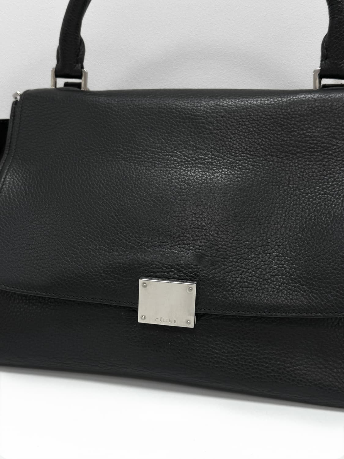 셀린느 트라페제 레더 & 스웨이드 토트백 상품이미지2