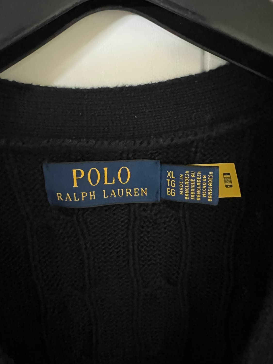 폴로 케이블 니트 가디건 XL 상품이미지1