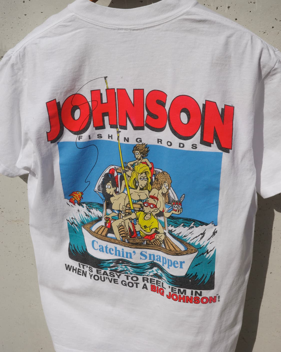 90s big johnson fishing lord 빈티지 티셔츠 상품이미지6