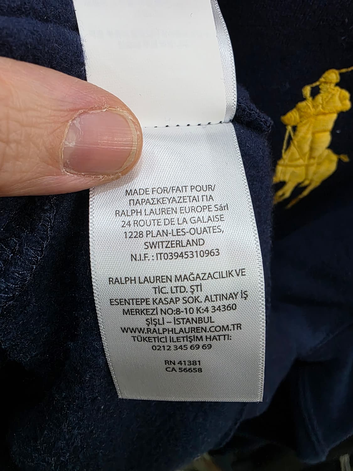 폴로 랄프로렌 여성 기모 반집업 상품이미지6