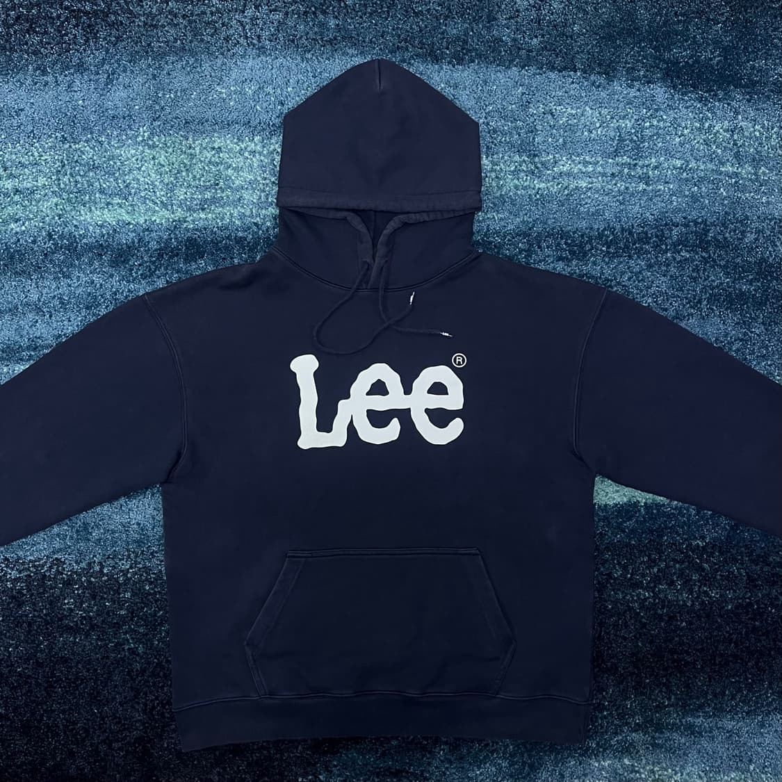 LEE 리 네이비 쭈리 후드티 상품이미지1