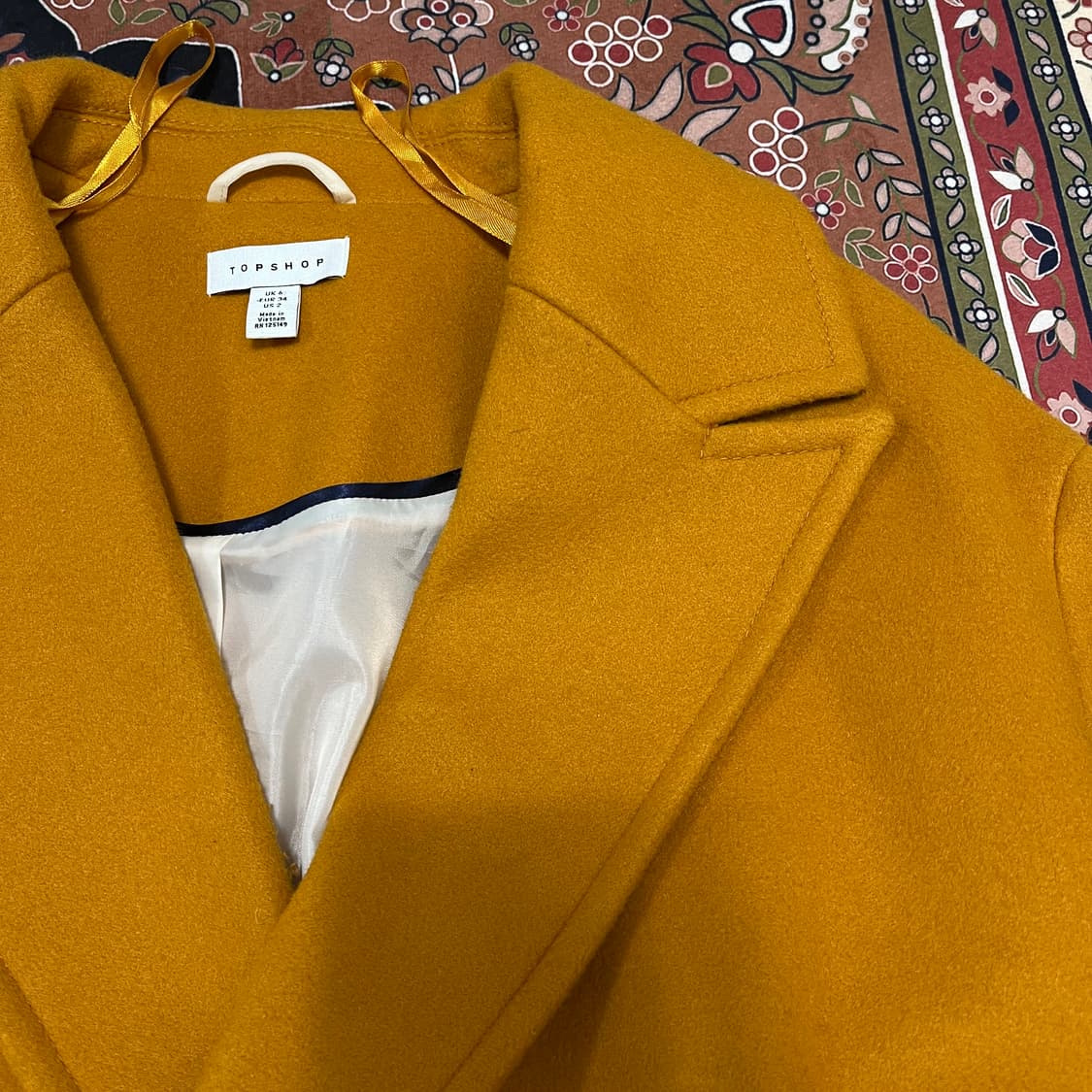 탑샵 여성 럭셔리 울 더플 코트 2 상품이미지4