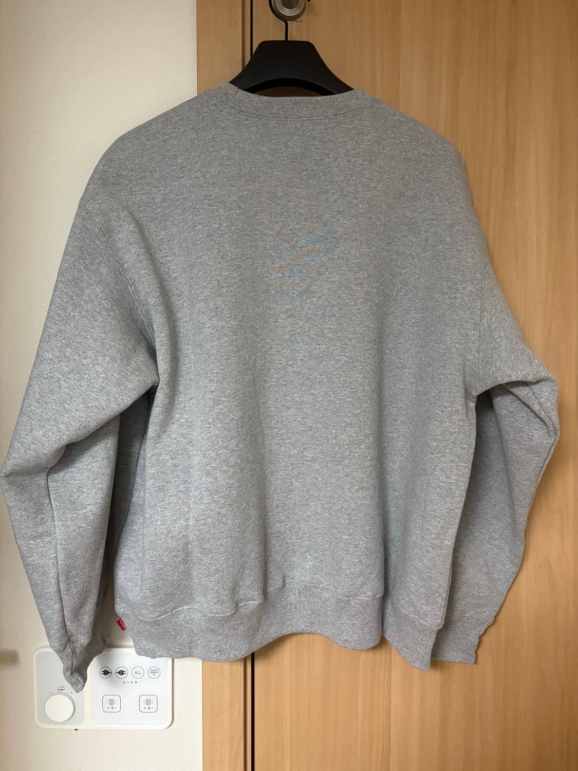 슈프림 스몰박스 크루넥 헤더그레이 L 24fw 상품이미지2