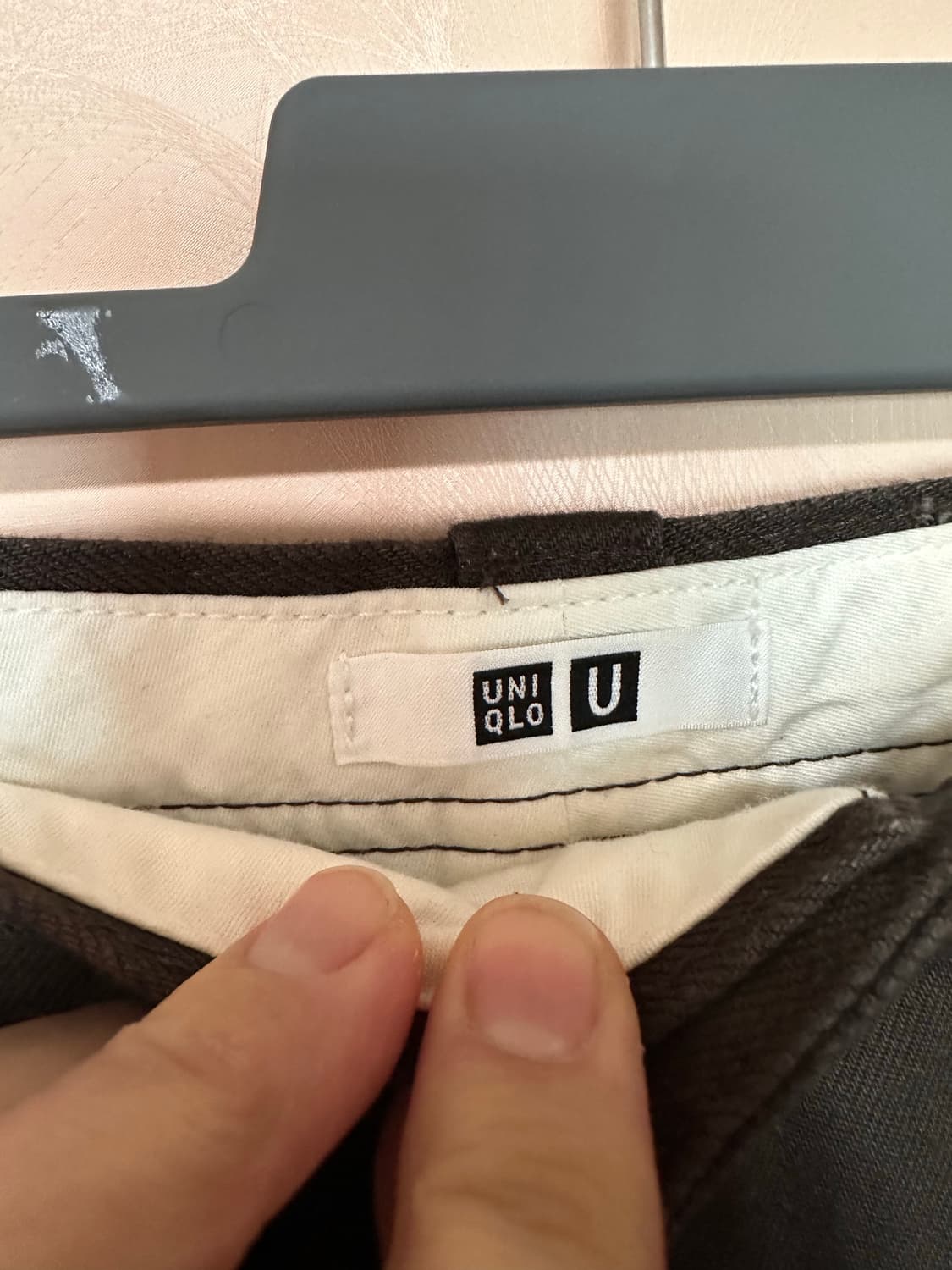 73사이즈/사이즈표첨부) 유니클로 U  와이드핏 치노팬츠 - 딥브라운 상품이미지5