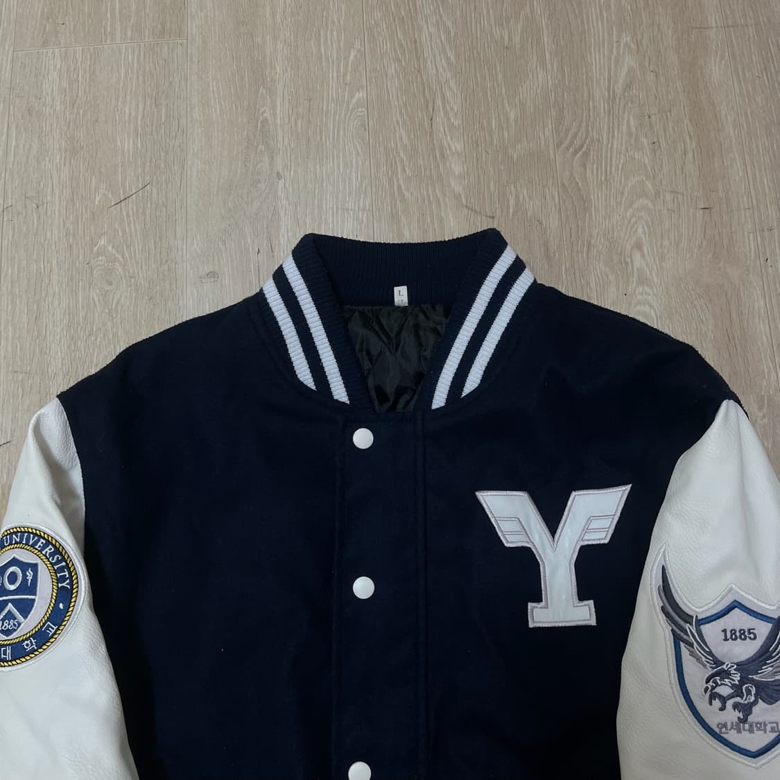 연세대학교 스타디움 바시티 학잠 과잠 [네이비] L/100 상품이미지2