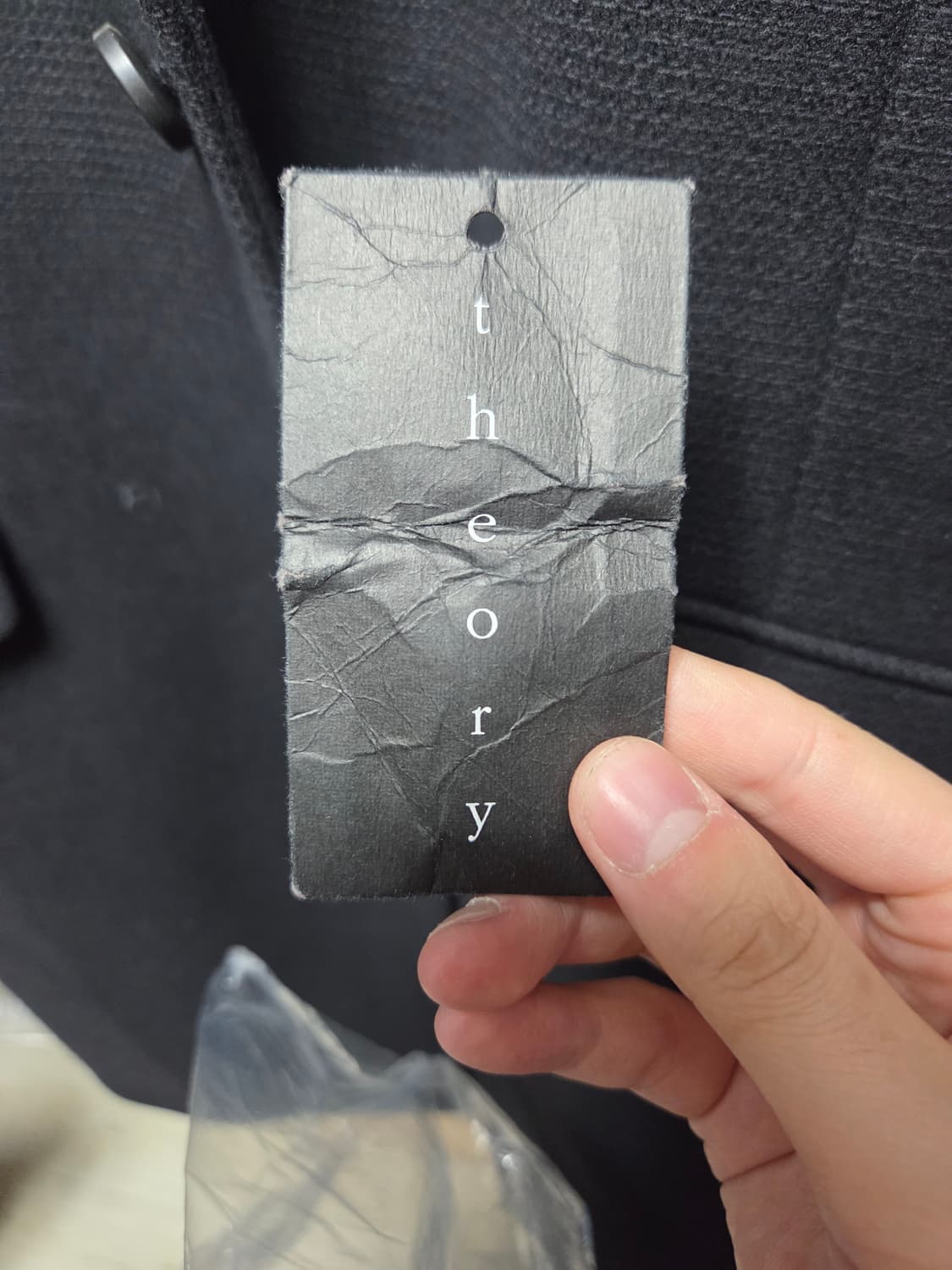 띠어리 남성 캐시미어 울 싱글 코트 블랙 L 급처 상품이미지8