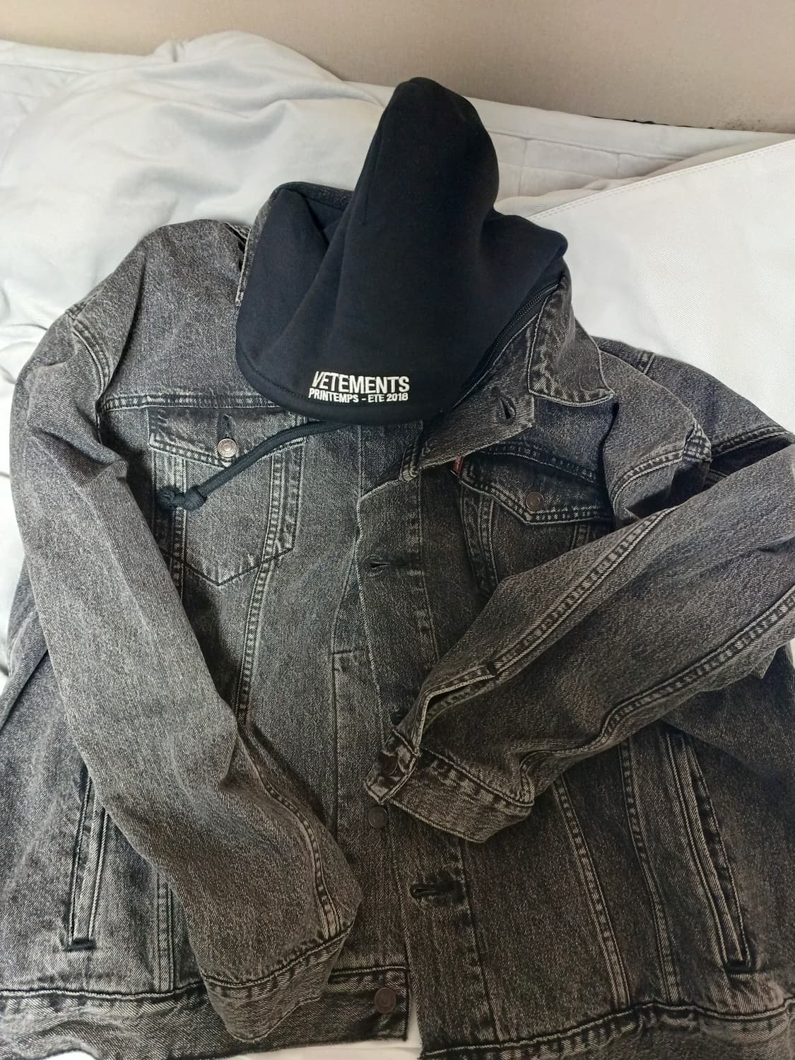 [S] 베트멍 리바이스 18ss 흑청 후드자켓 상품이미지1