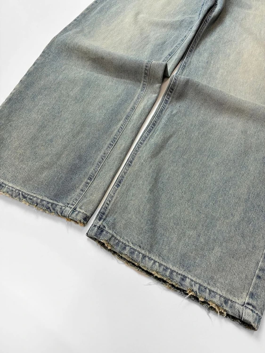 인사일런스 워시드 와이드 데님 팬츠 PN5637 상품이미지5