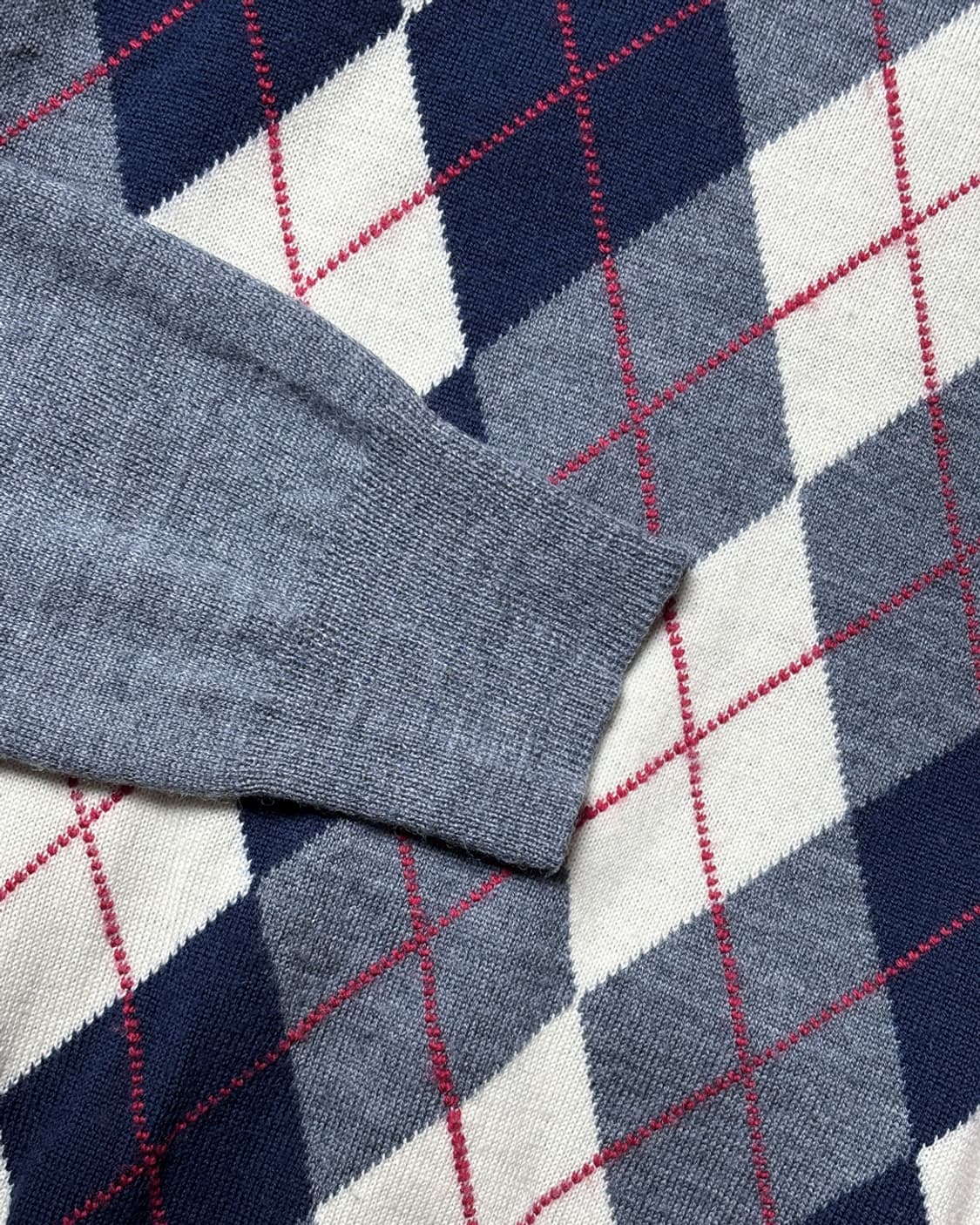 일본빈티지 아가일 니트 상품이미지3