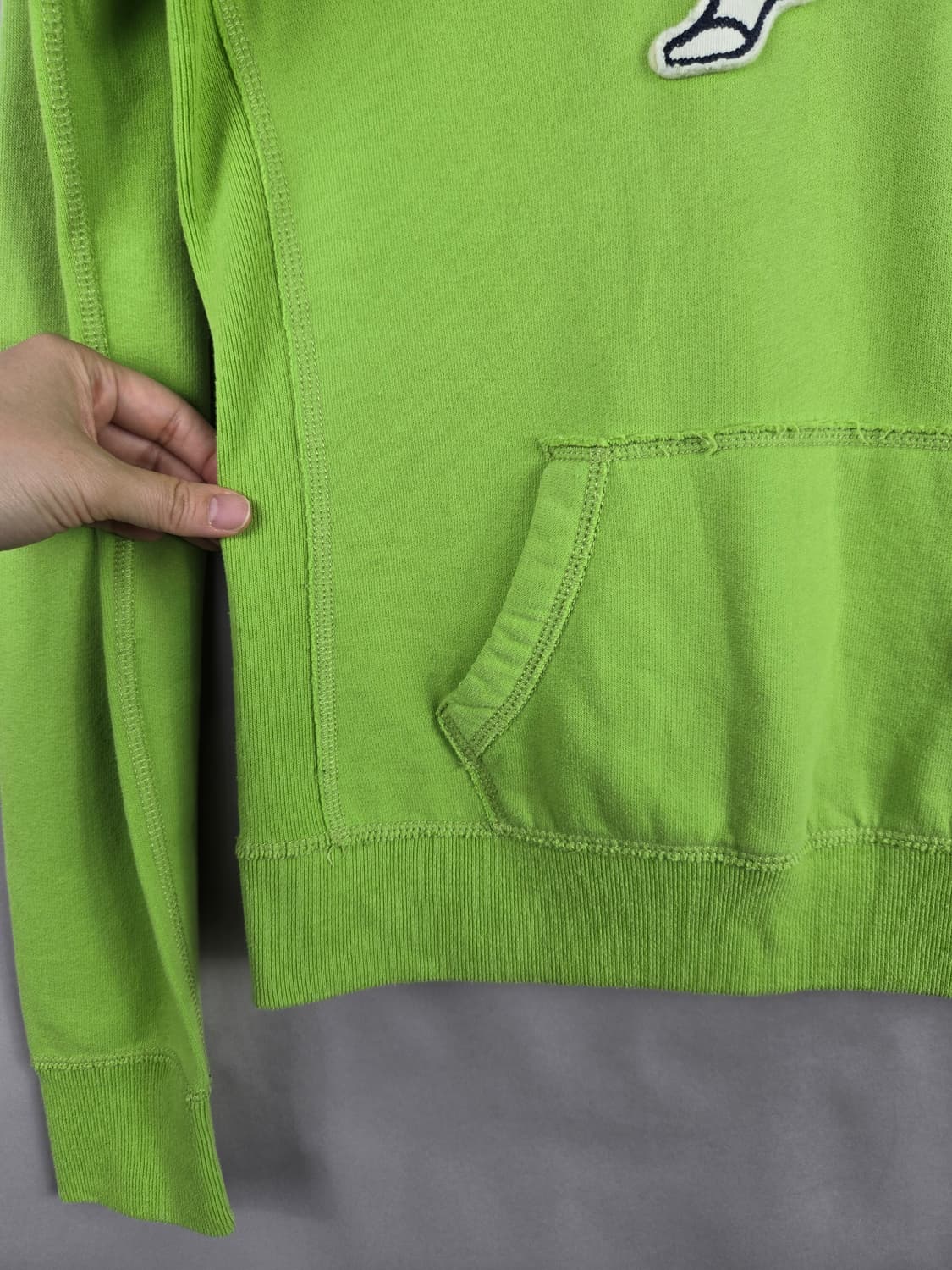 [무료배송]아베크롬비 M 여성 기모 라임 후디 후드티 후드 티셔츠 상품이미지5