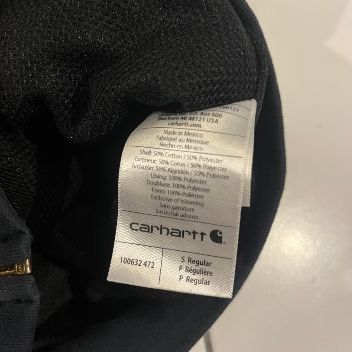 칼하트 써멀 레인디펜더 후드집업 네이비  상품이미지6