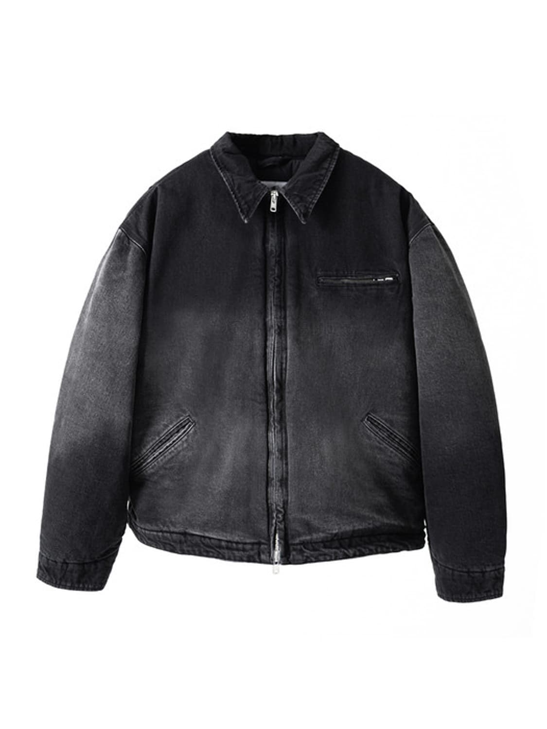 히든비하인드 데님 워크 자켓 블랙 L 상품이미지1