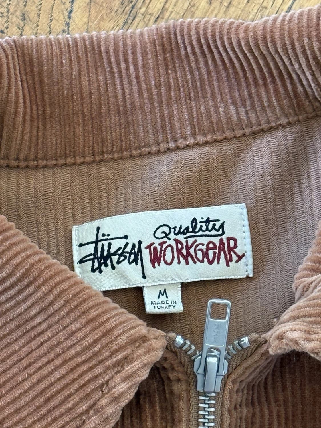 스투시 워크기어 집업 자켓 브라운 M 상품이미지3