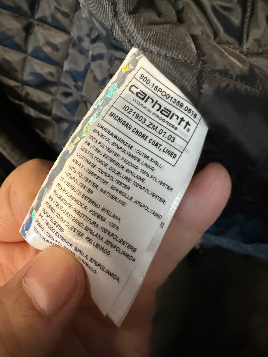 Carhartt Wool quilting Jacket m 상품이미지3