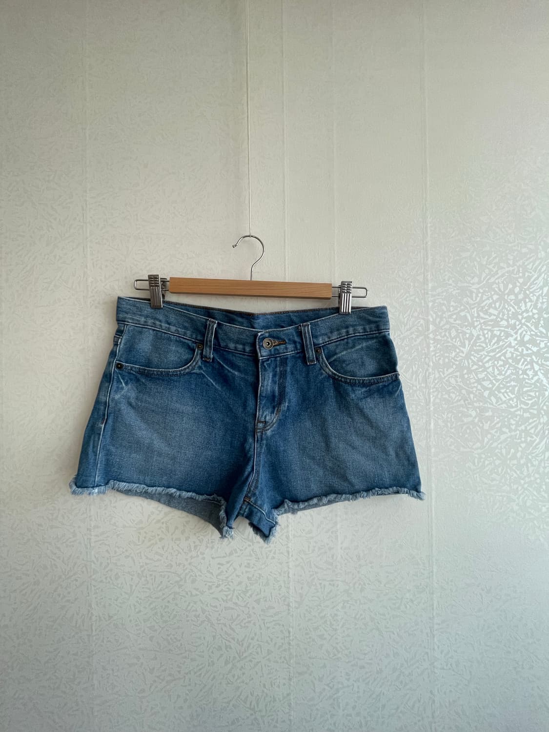 로우웨이스트  데님 미니 숏팬츠 M 상품이미지1