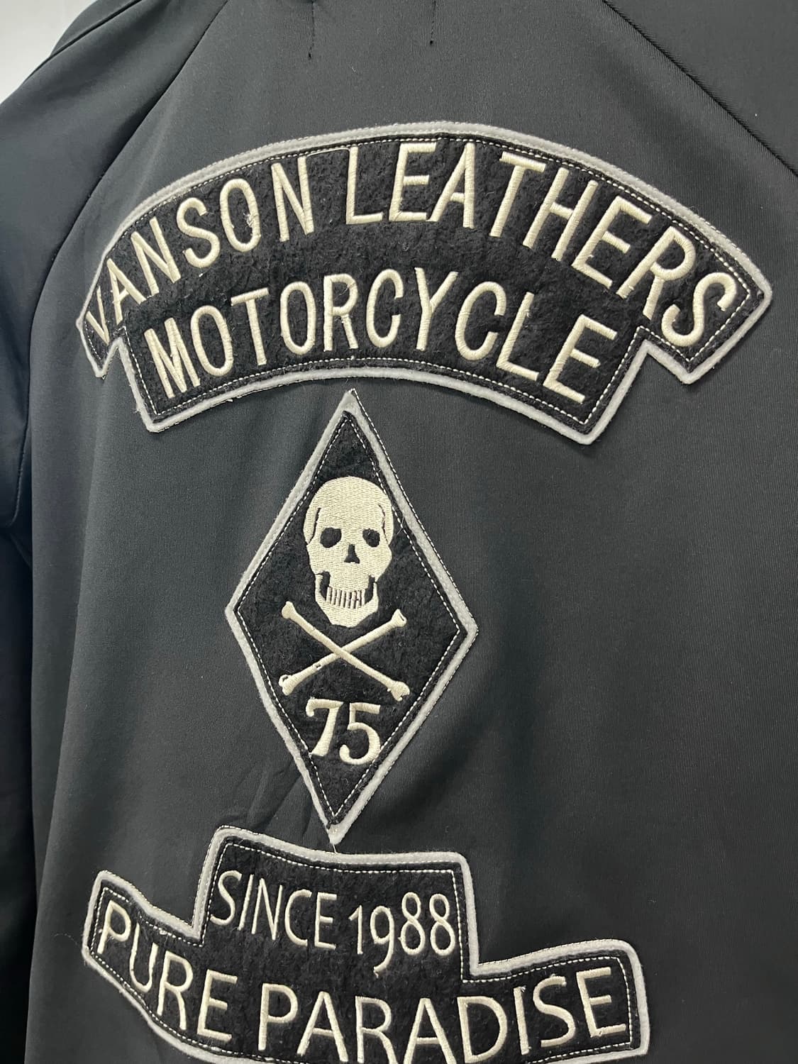 Vanson leather 밴슨 레더 집업 트랙 자켓 상품이미지3