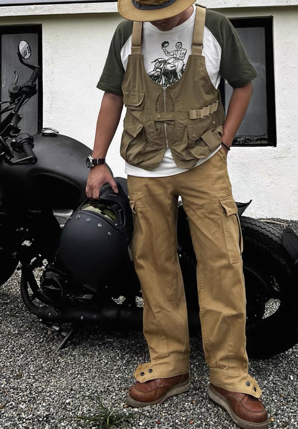 논스탁(브론슨) 벨기에 모터사이클 M-64 MOD 필드 팬츠 상품이미지3