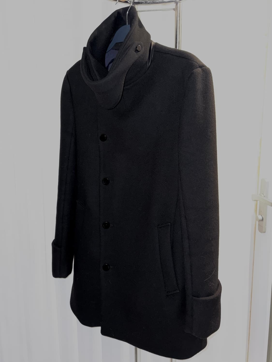 타임옴므 하이넥 스트랩 코트 상품이미지1