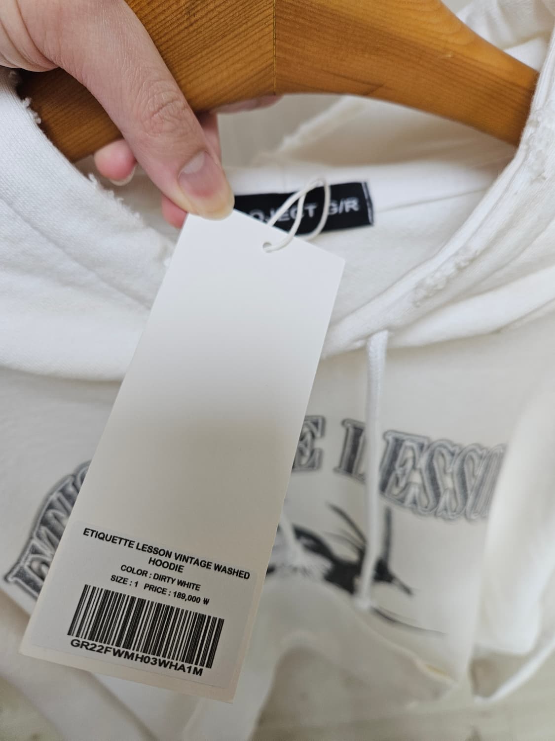 프로젝트GR 아트모스 에티켓 레슨 빈티지 후드 상품이미지5