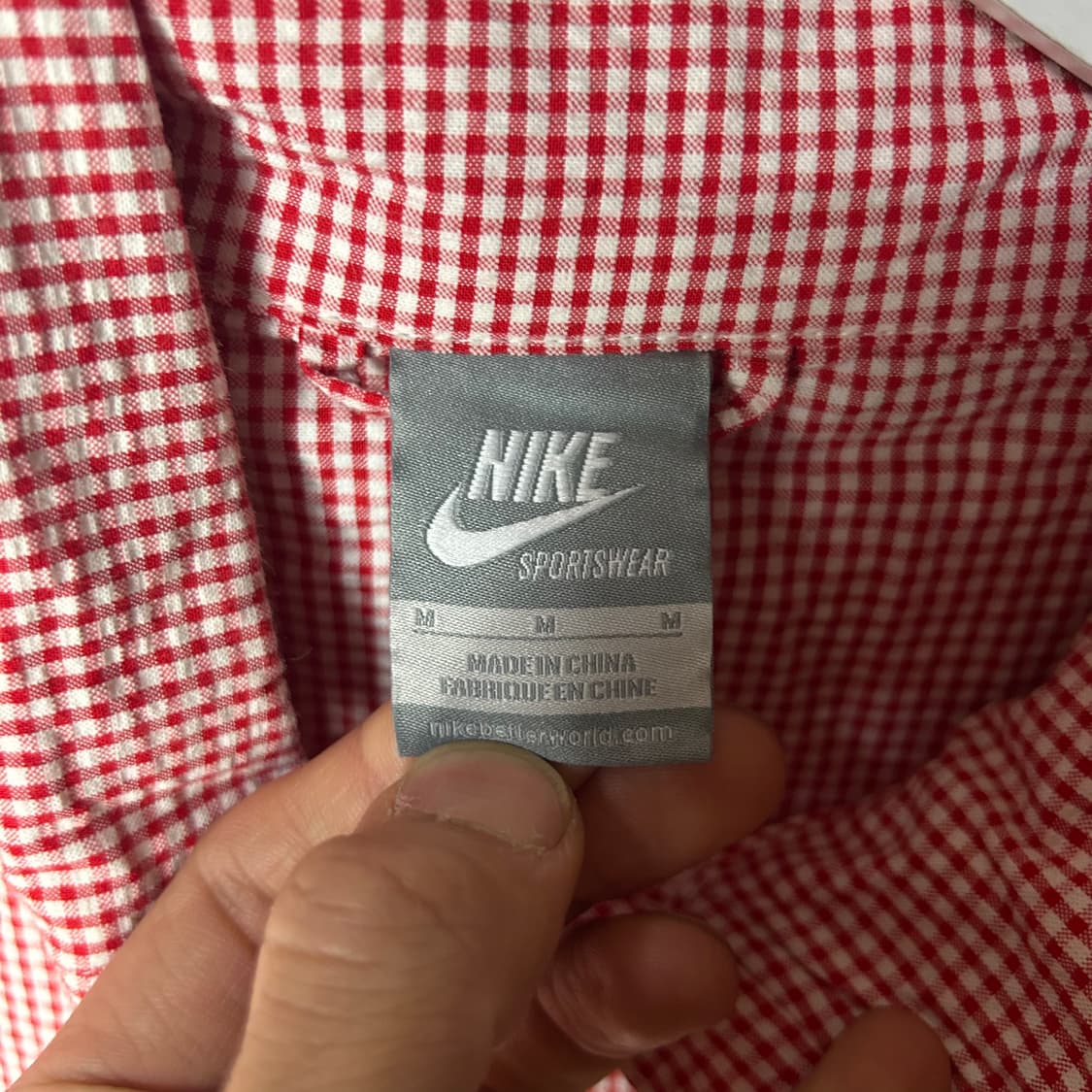 [NIKE] 나이키 깅엄체크 후드 바람막이 상품이미지5