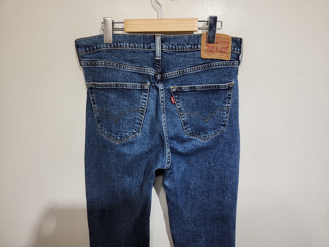 (28) 리바이스 511 청바지 중청 스판 데님팬츠 145주년판  상품이미지6