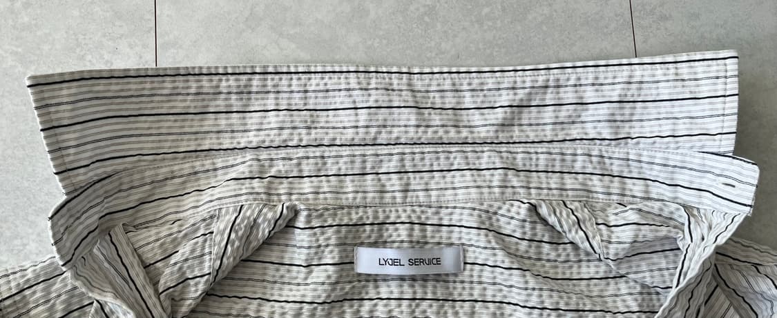 [1] 리젤서비스 스트라이프 크롭셔츠 상품이미지4